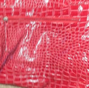 Cato Red Crocodile Pattern Tote